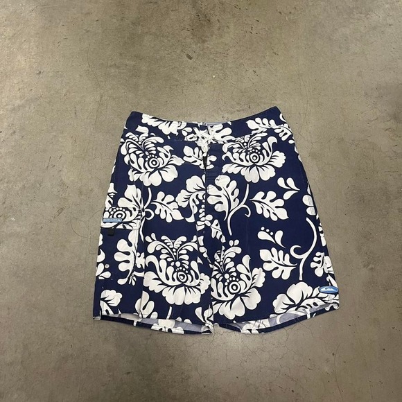 Vintage‎ Y2K embroidered quiksilver floral board shorts - Picture 1 of 8